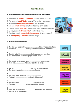 adjective - GettinEnglish