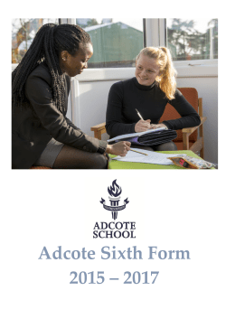 Sixth Form Options Booklet