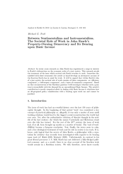 Between Sentimentalism and Instrumentalism. The Societal Role of