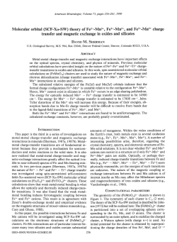 Molecular orbital (SCF-Xc-SW) theory of Fe2+-Mn3+, Fe3+