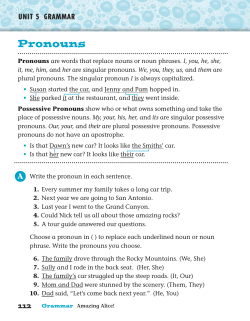 Grammar Handbook Online