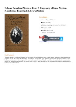 E-Book Never at Rest: A Biography of Isaac Newton