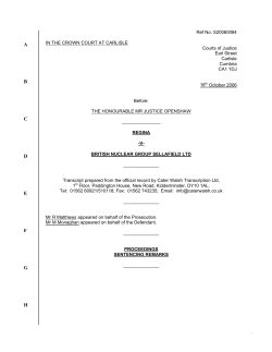 Full transcript of the court case