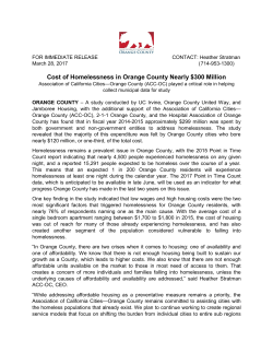 The Real Cost of Homelessness in Orange County