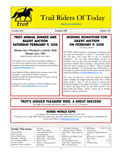 Nov - Trail Riders of Today