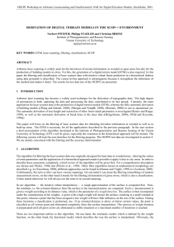 DERIVATION OF DIGITAL TERRAIN MODELS IN THE SCOP++