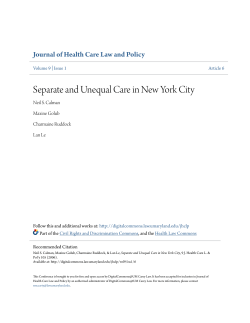 Separate and Unequal Care in New York City
