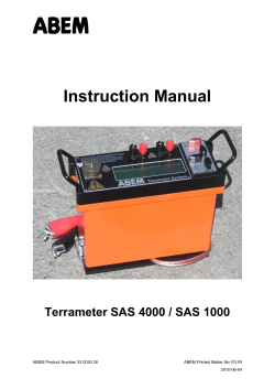 ABEM Terrameter SAS 1000/4000