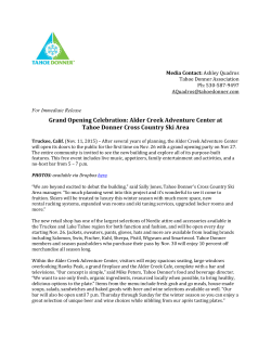 Grand Opening Celebration: Alder Creek Adventure