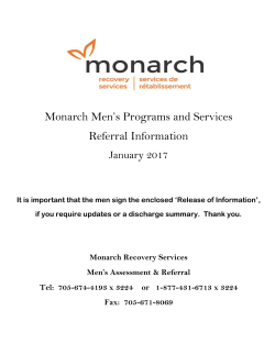 2017 Mens Recovery Home Referral