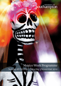 Mexico Week Programme - University of Southampton