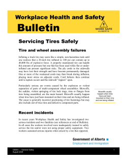 Servicing Tires Safely - Government of Alberta