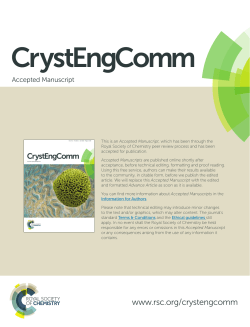 CrystEngComm - RSC Publishing