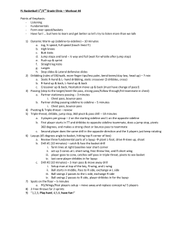 FL Basketball 1st/2nd Grade Clinic &ndash; Workout #4 Points of Emphasis