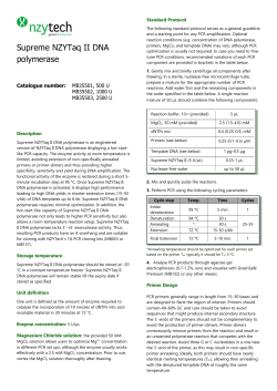 Supreme NZYTaq II DNA polymerase