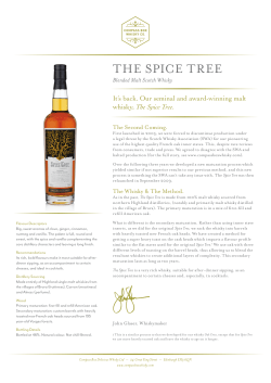 the spice tree - Compass Box Whisky