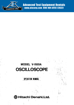 oscilloscope - Advanced Test Equipment Rentals