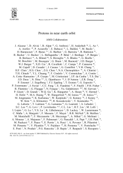 Protons in near earth orbit - AMS-02