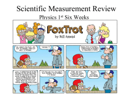 Scientific Measurement Review