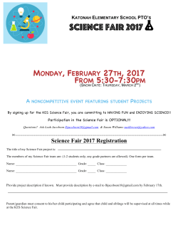 SCIENCE Fair 2017 - Katonah Elementary School PTO