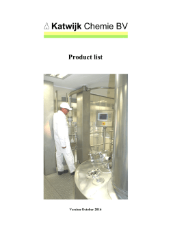 Product list - Katwijk Chemie BV
