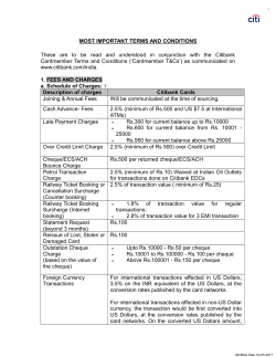 most important terms and conditions