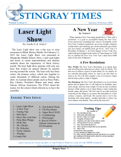 stingray times - Queen Anne`s County Public Schools