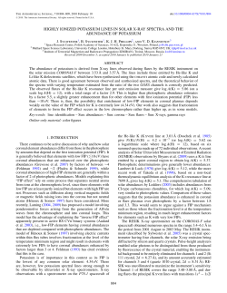 highly ionized potassium lines in solar x-ray spectra