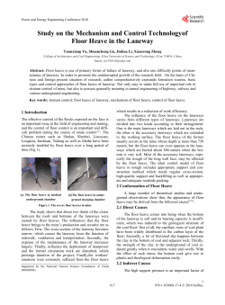 Study on the Mechanism and Control Technologyof Floor Heave in
