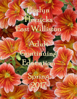 Roslyn Herricks East Williston Adult Education Catalog Spring 2017