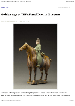 Golden Age at TEFAF and Drents Museum