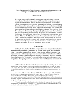 Todd E. Pettys In a recent, widely publicized study, a prestigious