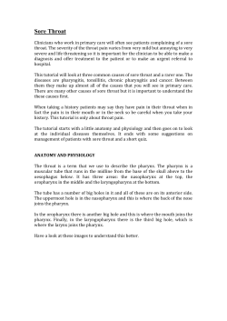 Throat Pain - allearseducation.org