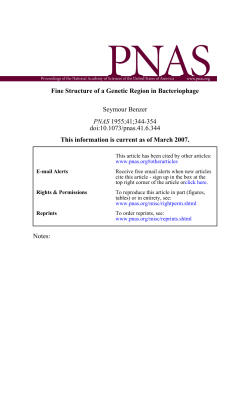 Fine Structure of a Genetic Region in Bacteriophage Seymour