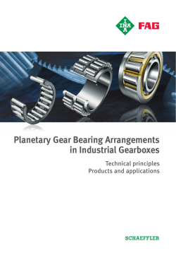 Planetary Gear Bearing Arrangements in Industrial Gearboxes