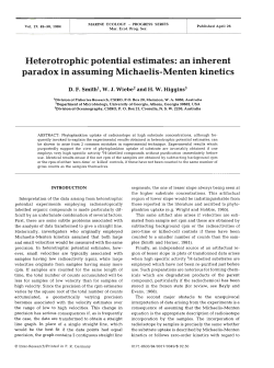 Heterotrophic potential estimates: an inherent