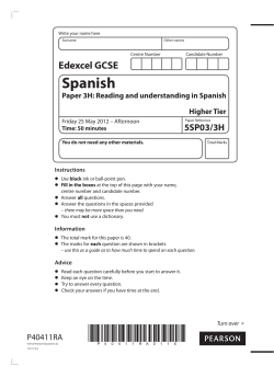 Spanish - Manchester Health Academy