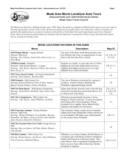 Moab Area Movie Locations Auto Tours