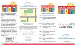 Schedule - Christopher S. Bond Life Sciences Center