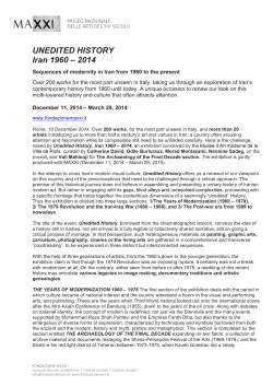 UNEDITED HISTORY Iran 1960 &ndash; 2014