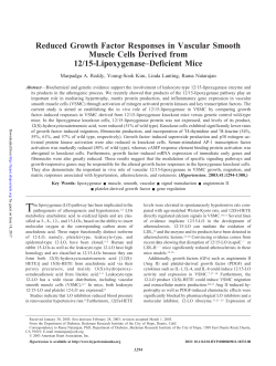 Reduced Growth Factor Responses in Vascular