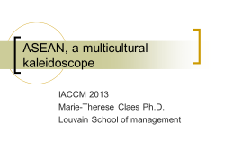 T.: ASEAN, a multicultural kaleidoscope
