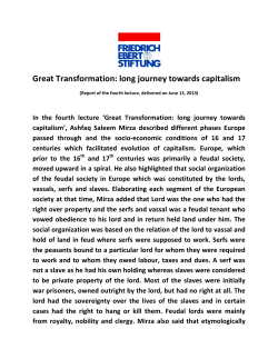 Great Transformation: long journey towards capitalism