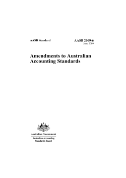 Amendments to Australian Accounting Standards