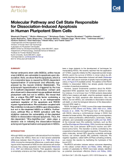 Molecular Pathway and Cell State Responsible for Dissociation