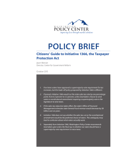 policy brief - Washington Policy Center