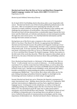 Shocked and Awed: How the War on Terror and Jihad Have