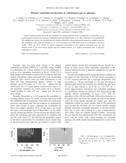 Plasma wakefield acceleration in self