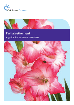 Partial retirement - Civil Service Pensions