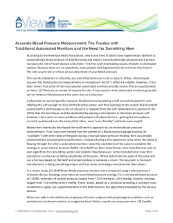 Accurate Blood Pressure Measurement